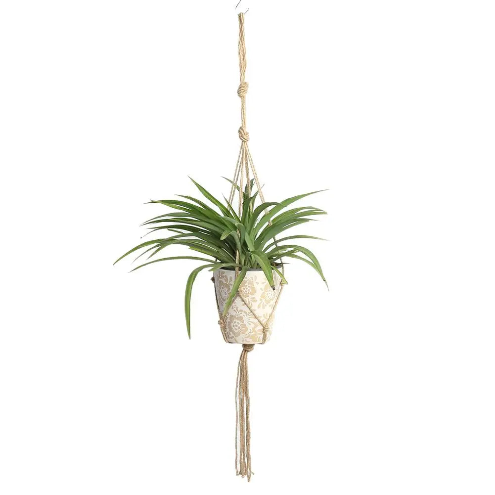 Handgemachter Makramee Blume Topf Aufhänger für Wand- und Gartendeko