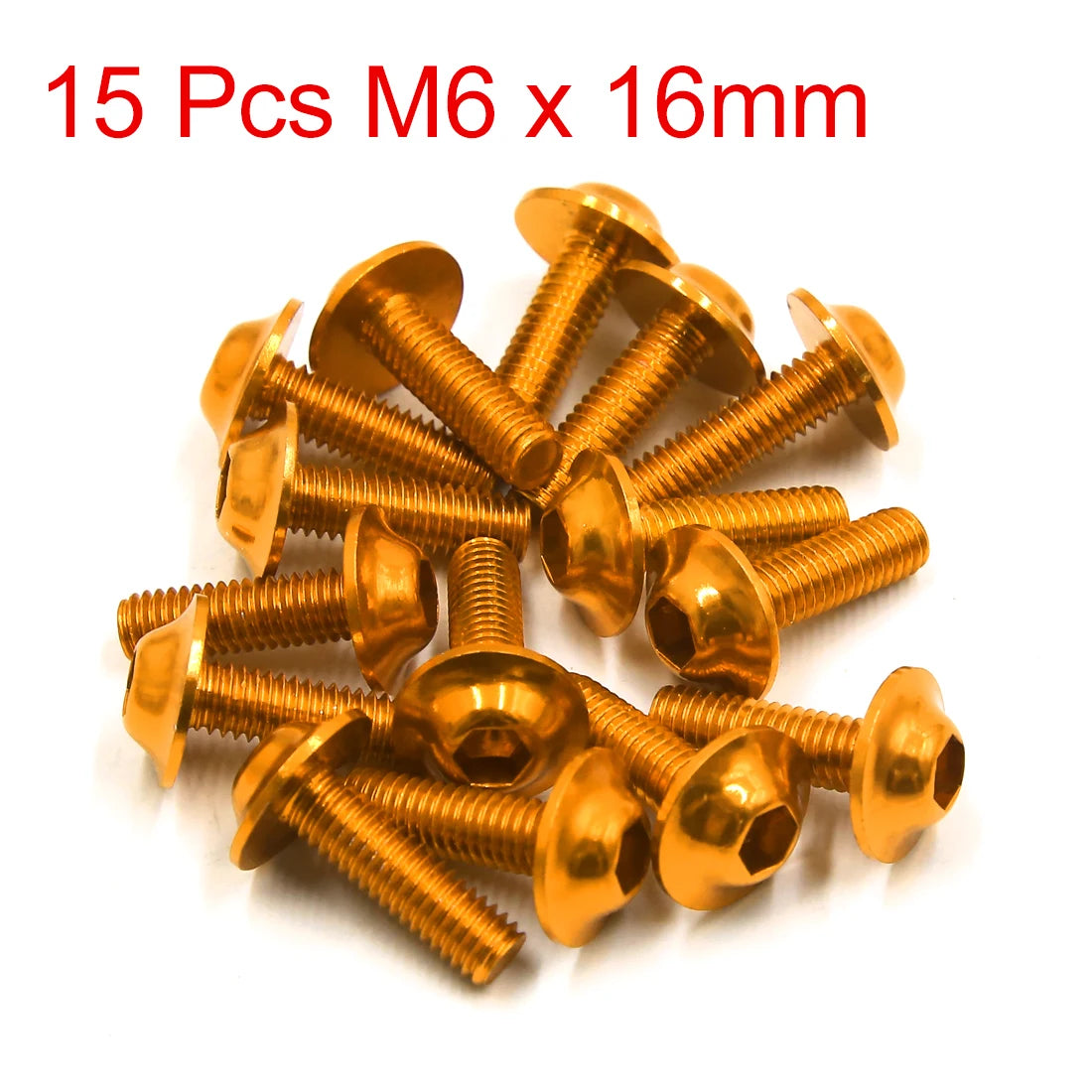 M6x20 mm Sechskantschrauben rote Verkleidungsschrauben Motorrad Roller