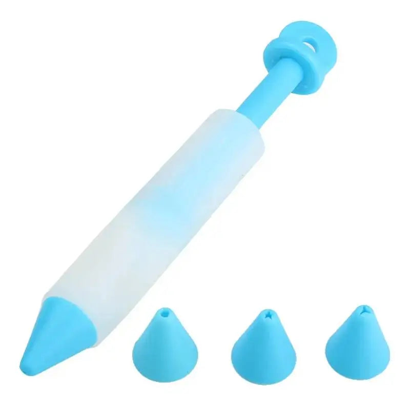 Silikon-Dekorationsstift mit 4 Aufsätzen für präzises Cake Design