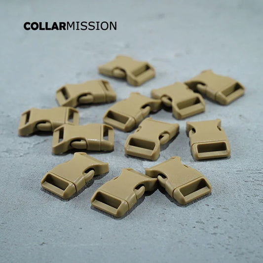 20mm Kunststoff Schnalle Lichtbraun – Für DIY Hundehalsband, Tasche & Gürtel