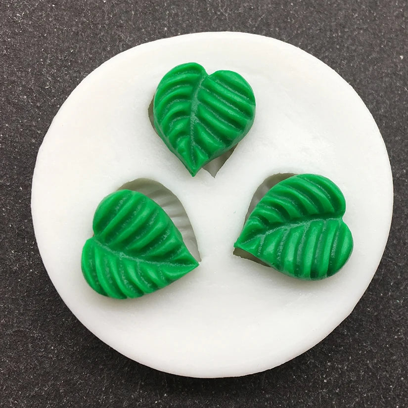 Kleine Blatt Silikonform für Fondant und Kuchendekoration