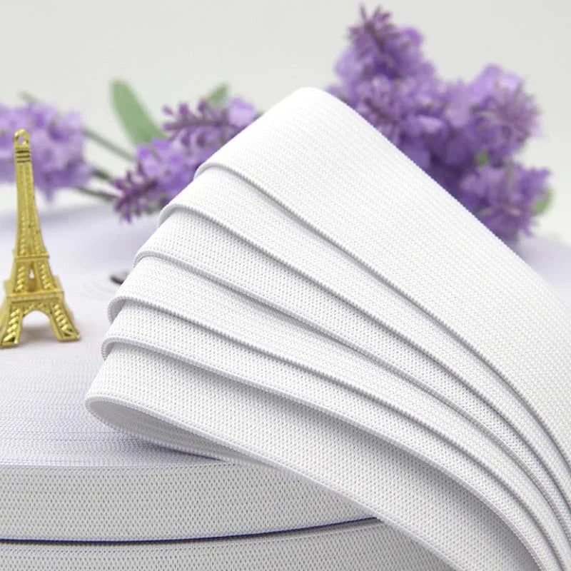 Robuste Nylon Gummibänder Weiß Schwarz 4-8m für Kleidung Nähbedarf