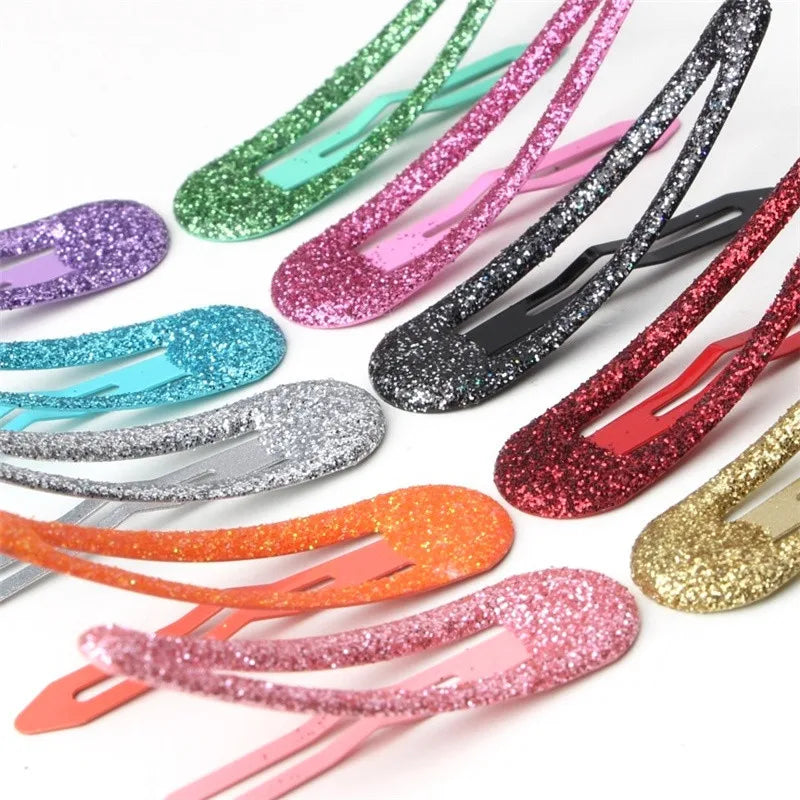 Glänzende 20er Haarspangen-Set in bunten Candy-Farben – stilvoll - robust für Mädchen