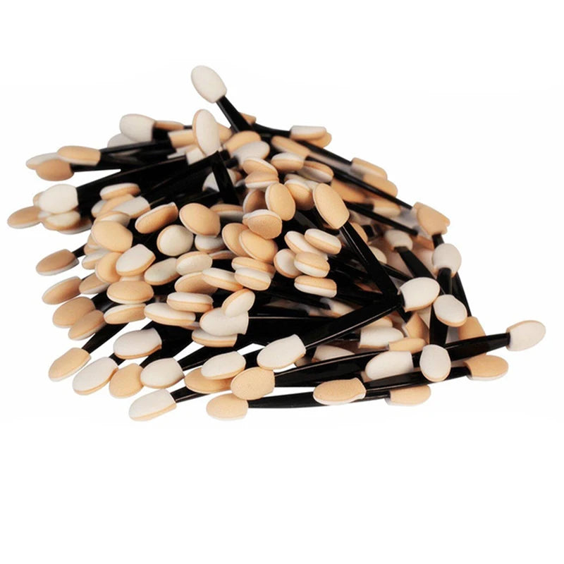 Präzise Make-up Kontrolle: Einweg Lidschatten Pinsel Set 5-100 Stück, dualseitig