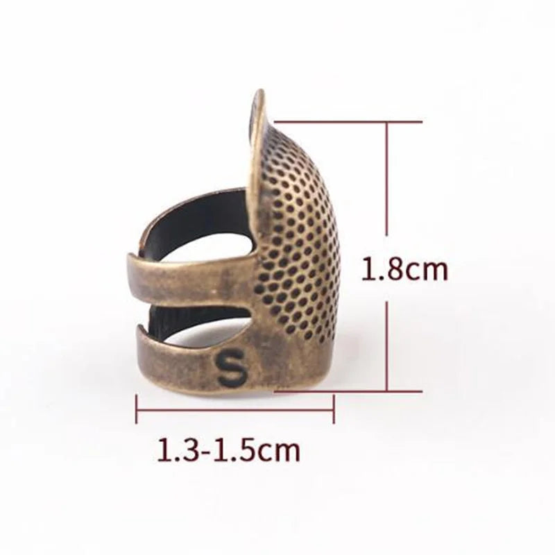 Retro Fingerhut Schutzring für Handarbeit und Nähen vielseitig einsetzbar