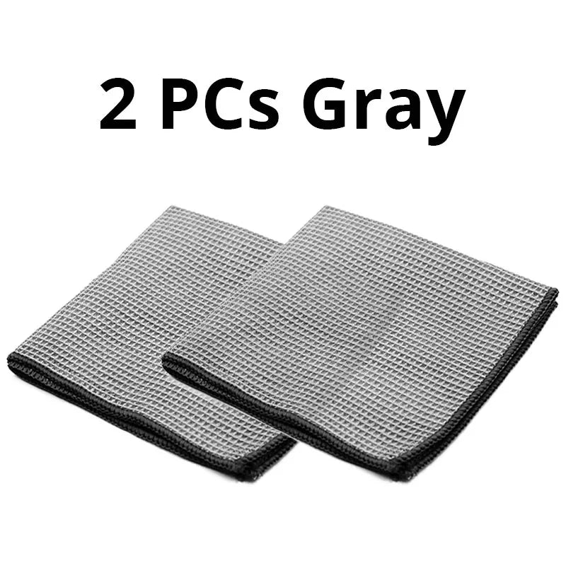 Saugstarkes 2er Mikrofaser-Set 40x40cm – Autopflege - Fenster streifenfrei reinigen