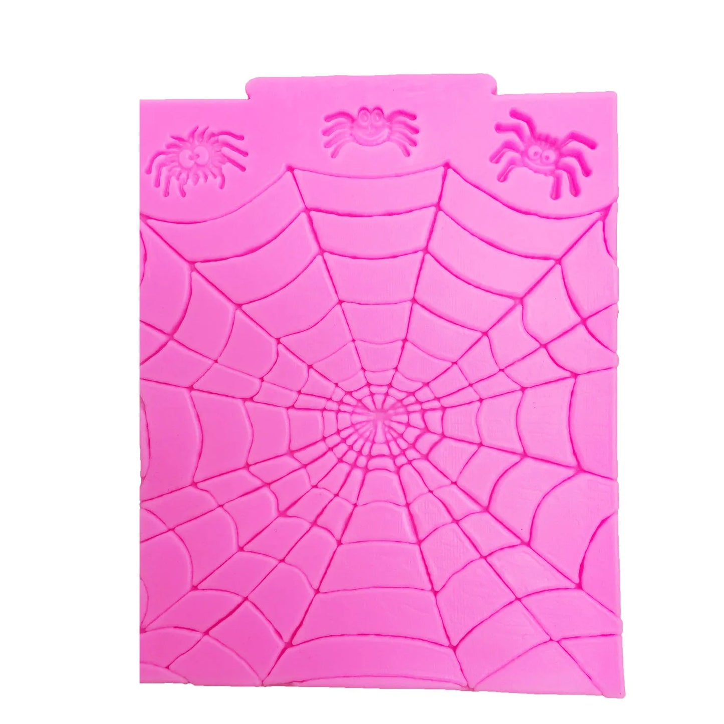 Premium Silikon Backform: Spinnennetz - Spinne für Fondant, Kuchen, DIY Deko