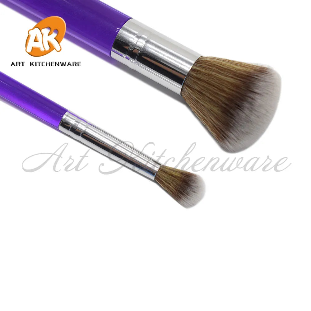 2er Pinsel Set für Fondant - Zuckerblumen Dekor - Modellierwerkzeug Kunststoff