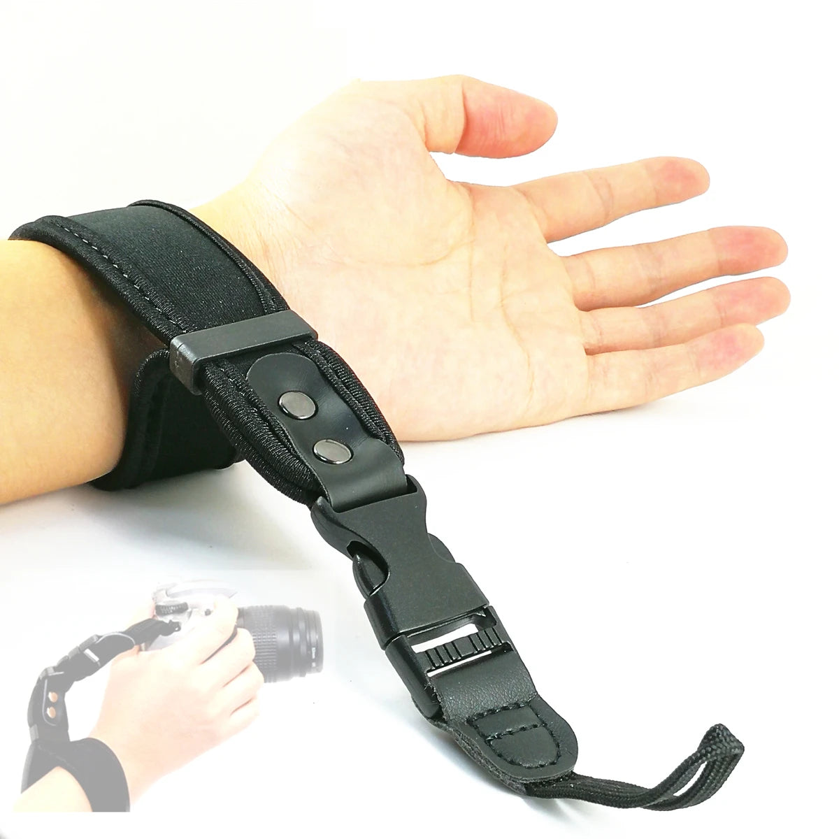 Weiche Neopren Kamera Handgelenkschlaufe mit Schnellverschluss für DSLR