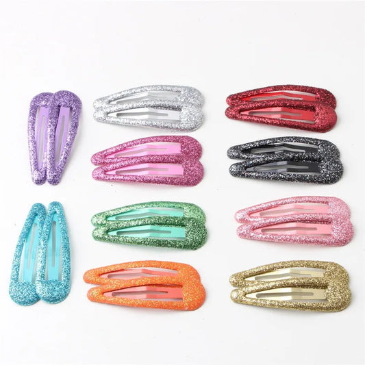Glänzende 20er Haarspangen-Set in bunten Candy-Farben – stilvoll - robust für Mädchen