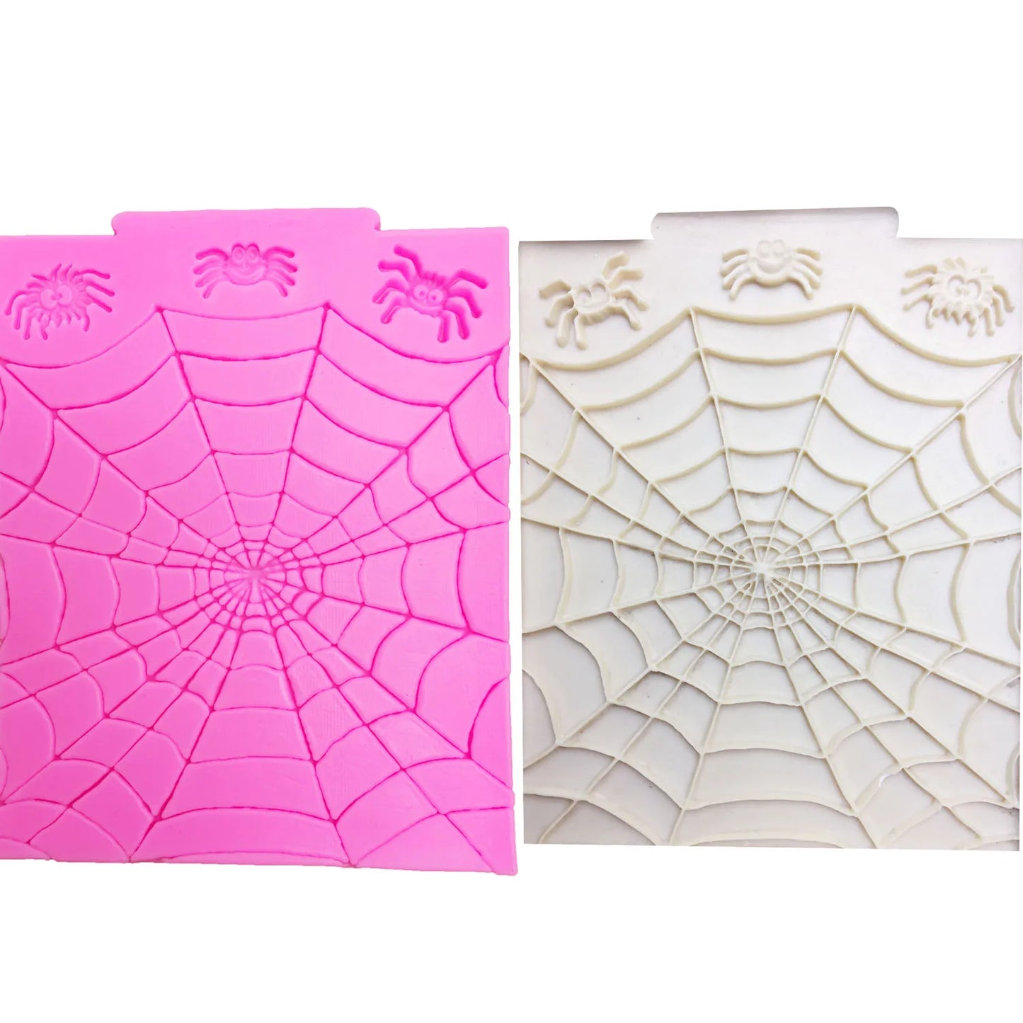 Premium Silikon Backform: Spinnennetz - Spinne für Fondant, Kuchen, DIY Deko