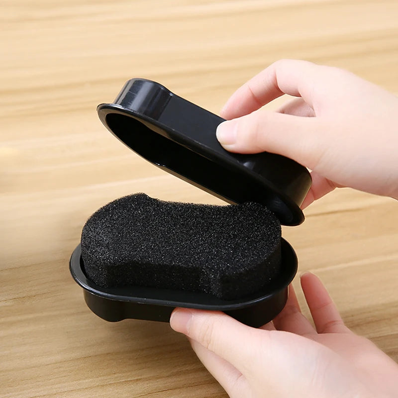 Schnellglanz Schwamm für Schuhe, Leder - Auto-Leder – Sofortige Pflege