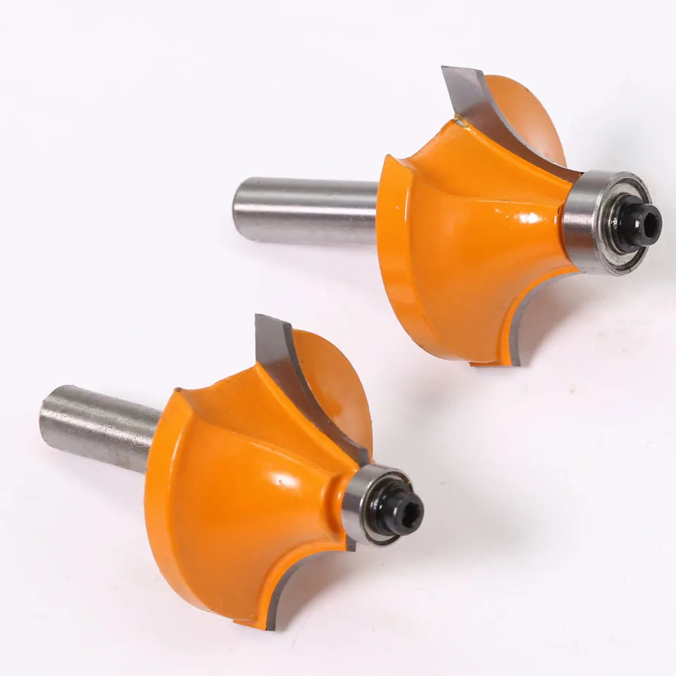 8mm Schaftfräser Rond Bit für Holzbearbeitung mit Lager 2 Flöten
