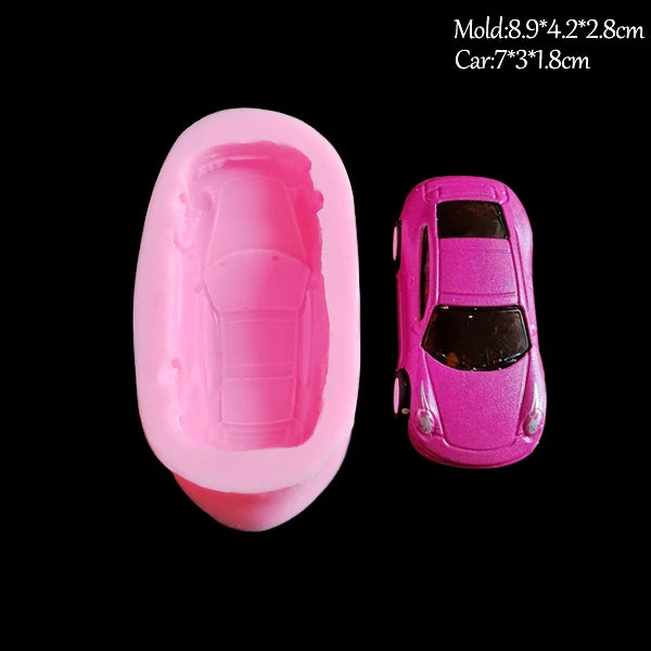 Kreative Backform Sportwagen Motiv – Silikon Fondant - Harz Form Flexibel