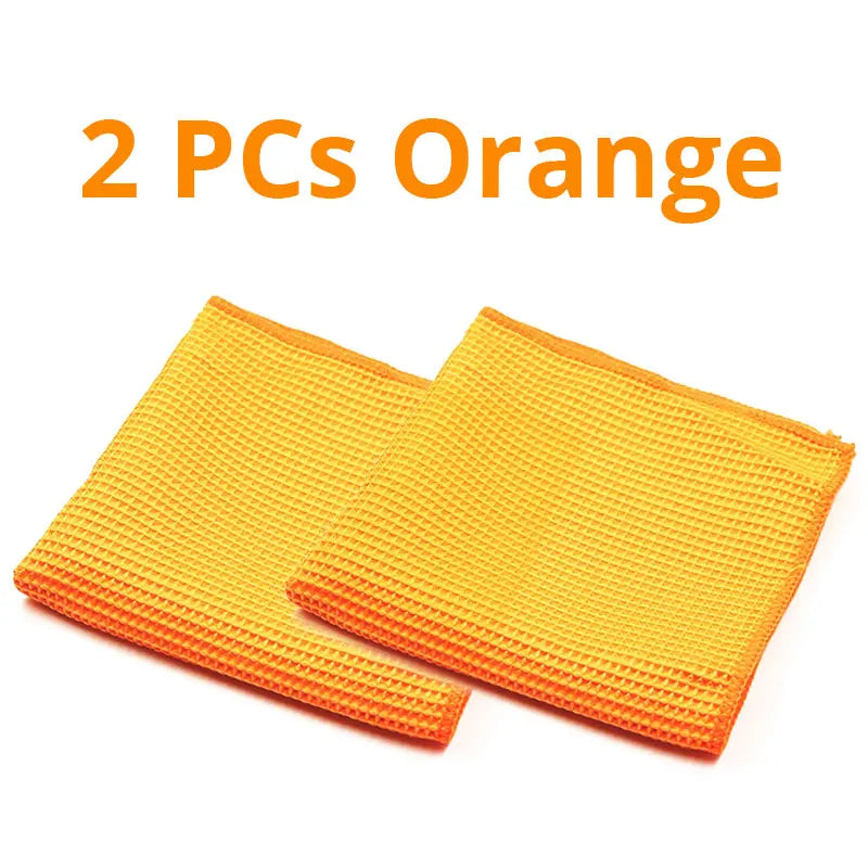 Saugstarkes 2er Mikrofaser-Set 40x40cm – Autopflege - Fenster streifenfrei reinigen