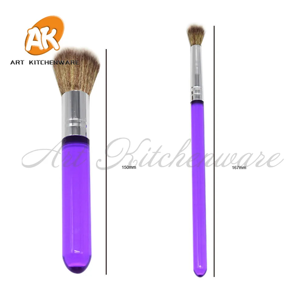2er Pinsel Set für Fondant - Zuckerblumen Dekor - Modellierwerkzeug Kunststoff
