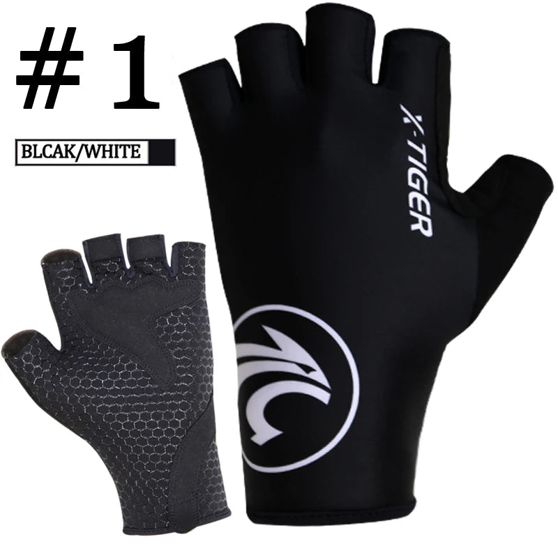 Sommer Fahrrad Handschuhe Atmungsaktiv Winddicht Waschbar MTB Half Finger