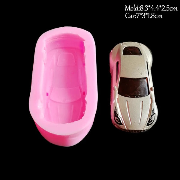 Kreative Backform Sportwagen Motiv – Silikon Fondant - Harz Form Flexibel