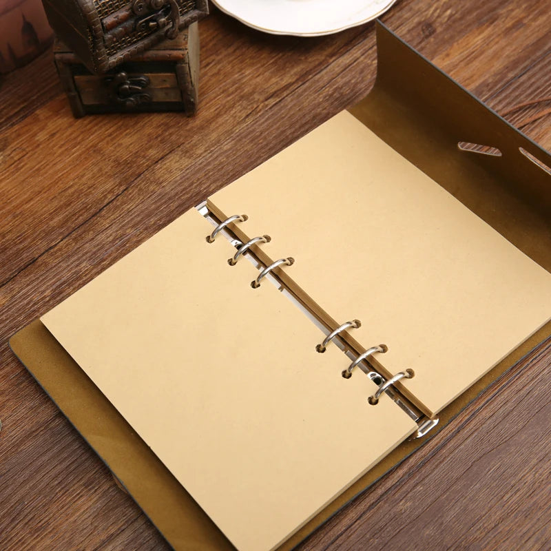 Vintage-Piraten-Anker Spiral-Notizbuch mit PU-Leder & 150 Seiten, vielseitig & stylisch