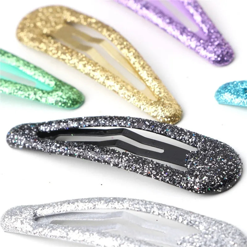 Glänzende 20er Haarspangen-Set in bunten Candy-Farben – stilvoll - robust für Mädchen