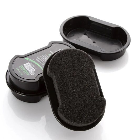 Doppelseitiger Glanz Schwamm für Leder – Farblose Schnellpolitur 1 Stk.