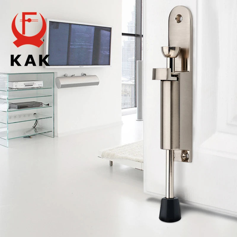 Robuster Bronze Türstopper mit fußbetriebenem Hebel – verstellbarer Kickdown-Mechanismus