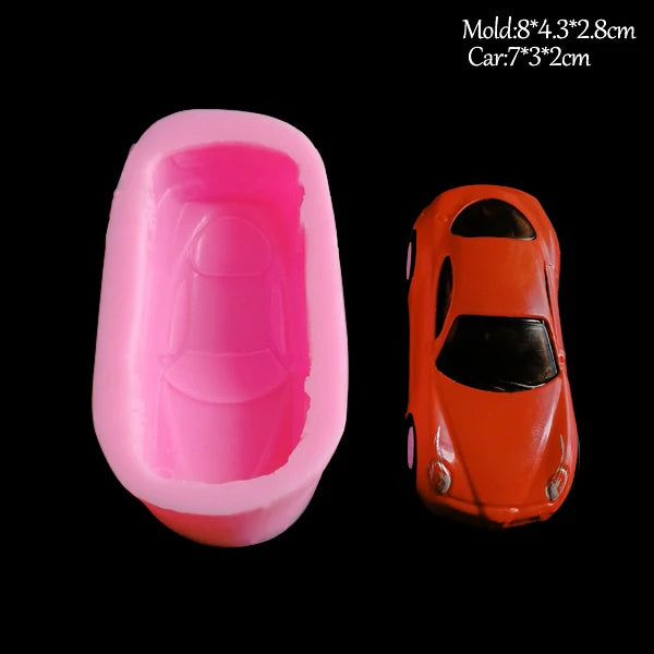 Kreative Backform Sportwagen Motiv – Silikon Fondant - Harz Form Flexibel