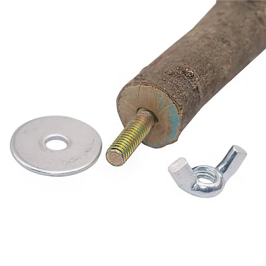 Rohholz Ständer für Vögel - Natürlicher Spielzeugspaß