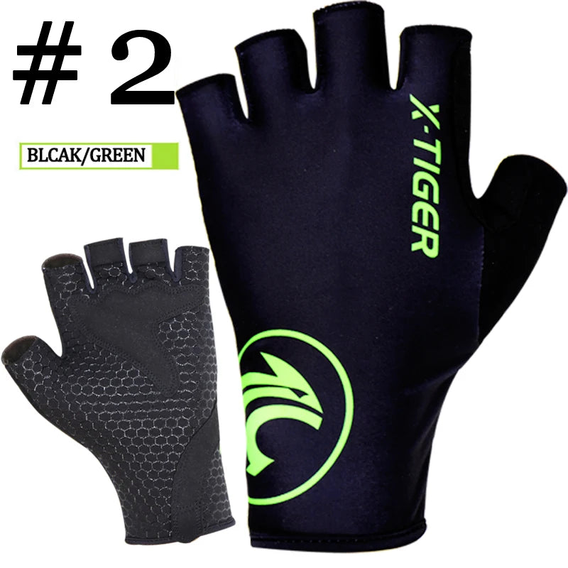 Sommer Fahrrad Handschuhe Atmungsaktiv Winddicht Waschbar MTB Half Finger