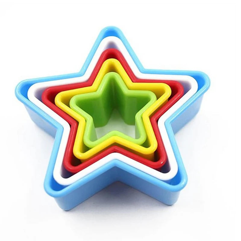 5-teiliges Set Cookies Cutter Formen Herz Stern Weihnachtsbaum