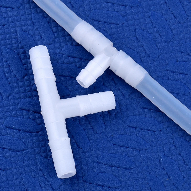 Lebensmittelechte weiße PE T-Stecker 4-13mm – robust - vielseitig 5-200 Stück