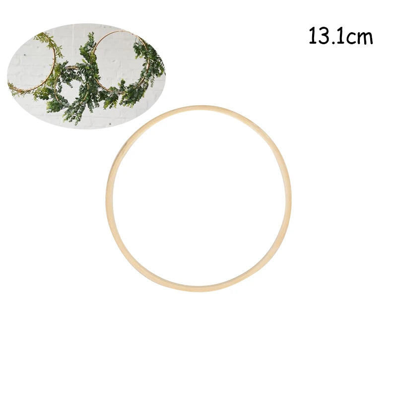 Bambus Ring für kreative Heimdekoration - Hängende Blumenkränze
