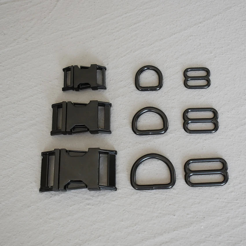 Vielseitiges Metall Schnallen Set für DIY Hundehalsbänder und Taschen