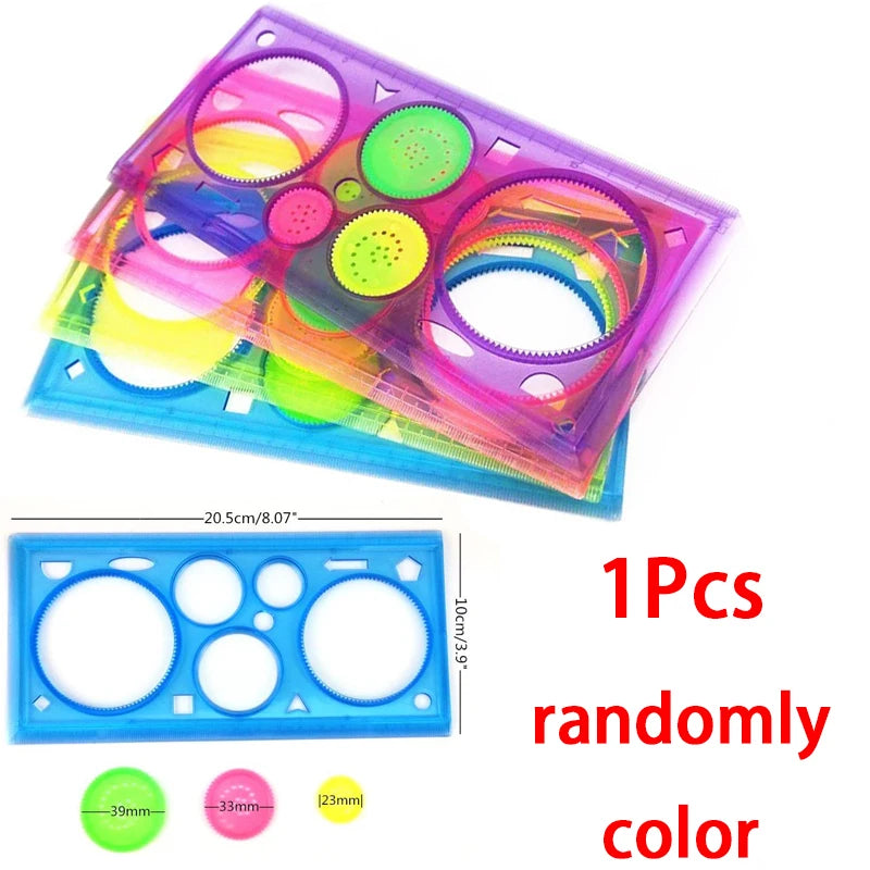 Kreatives Spirograph Set für Kinder – Geometrie-Malvorlagen aus ABS, ab 3 Jahren