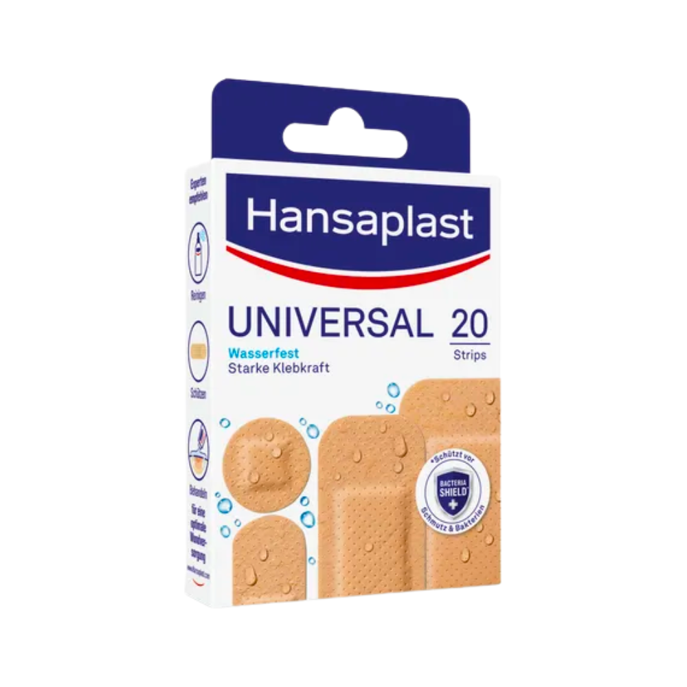 Universal Wundpflaster Set, 20 Stück, verschiedene Größen