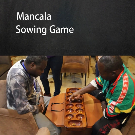 Mancala Holzspiel Klappbrett Klassisches Strategiespiel ab 7 Jahre