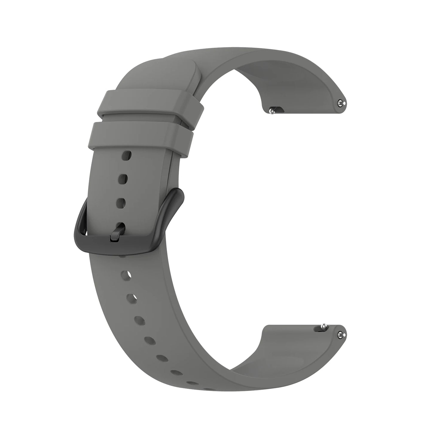 20 mm Silikonarmband kompatibel mit diversen Smartwatches komfortabel