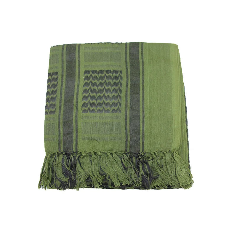 Taktischer Keffiyeh Shemagh Schal aus Baumwolle für Kopf und Hals