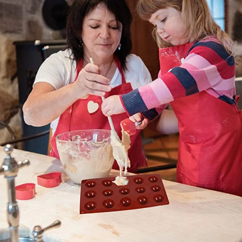 Halbkugel Silikonform zum Backen von Pralinen Mousse Kuchen 3D