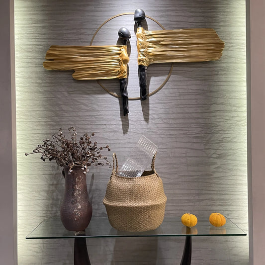 Handgewebter Weidenkorb zur Wäsche- und Aufbewahrungslösung