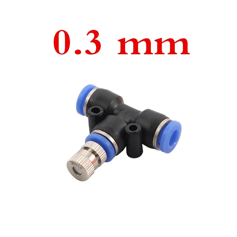 Effiziente 6mm Zerstäubungsdüsen im 5er-Set mit Schnellanschluss für Kühlung - Garten