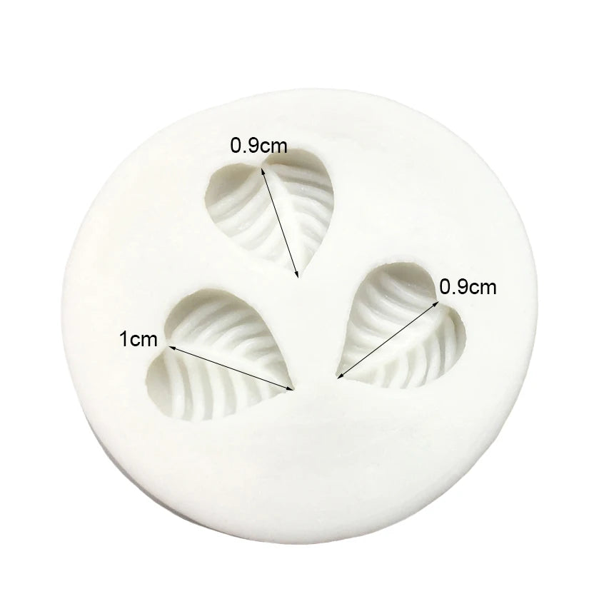 Kleine Blatt Silikonform für Fondant und Kuchendekoration