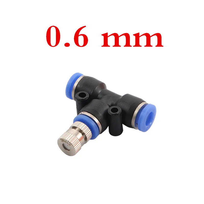 Effiziente 6mm Zerstäubungsdüsen im 5er-Set mit Schnellanschluss für Kühlung - Garten
