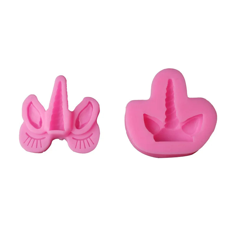 Einhorn Silikon Backform 3D Fondant Kuchenform für kreative Deko