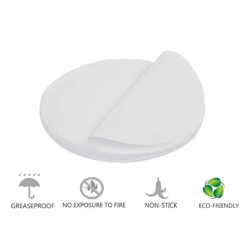 50 Stück Pergamentpapier Rund 6-9 Zoll Antihaft Backpapier für Kuchen