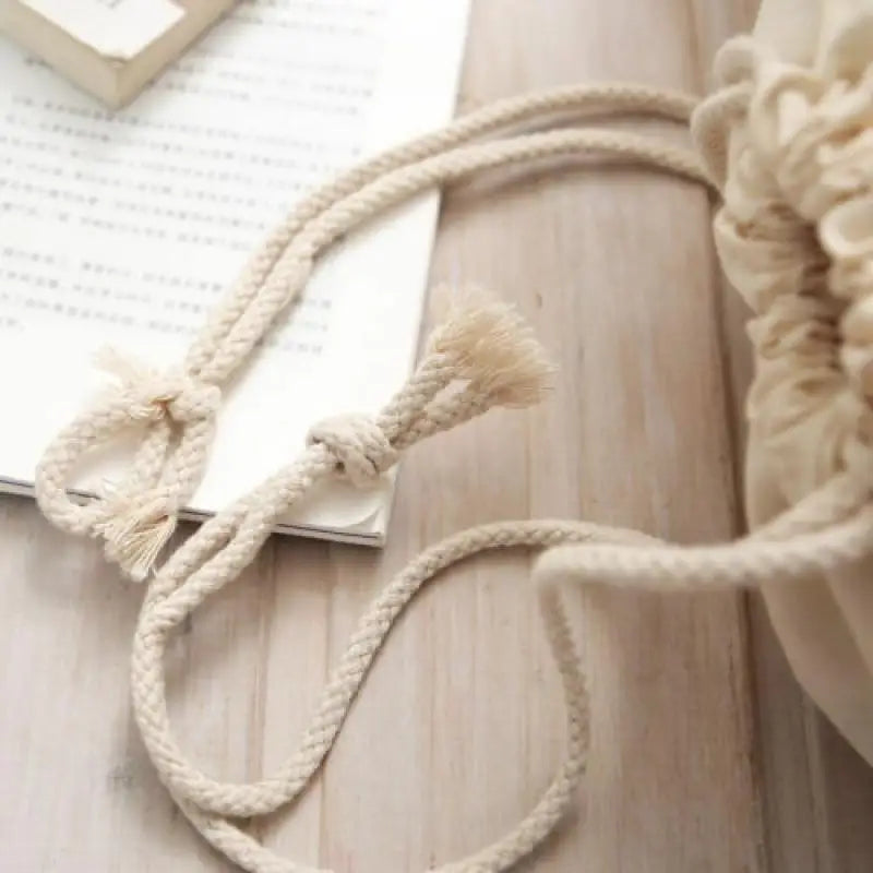 Extra großer Wäschesack aus Baumwoll-Canvas mit Kordelzug 75x120 cm