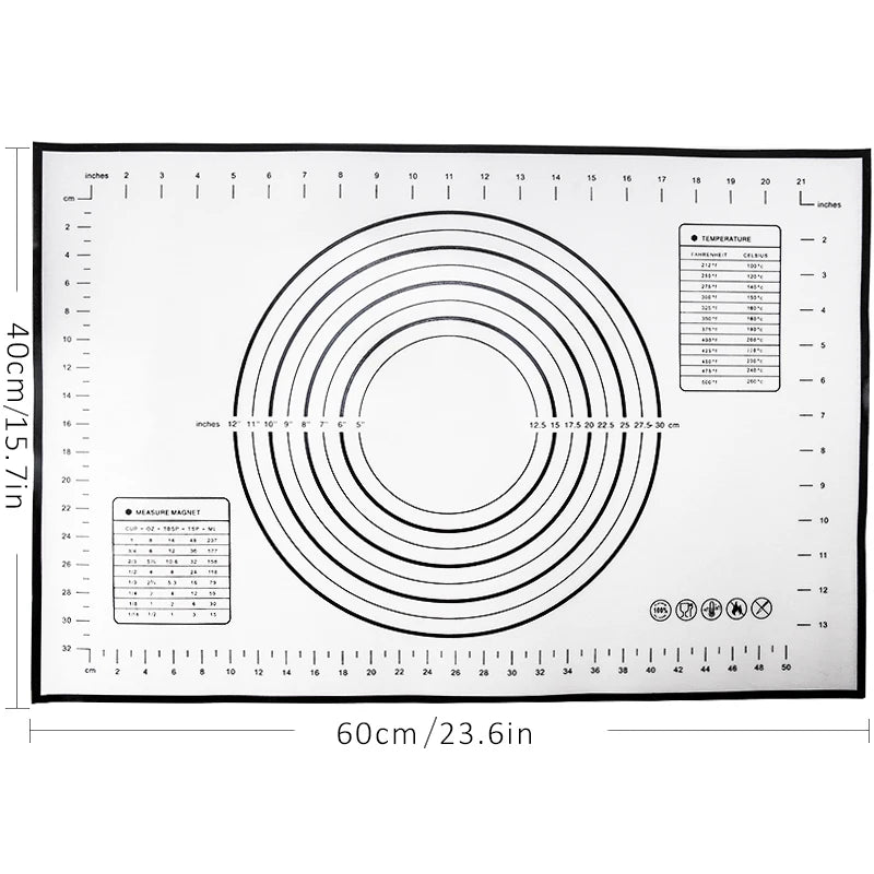 Robuste Silikon Backmatte Universal Antihaft – Ideal für Gebäck - Pizza