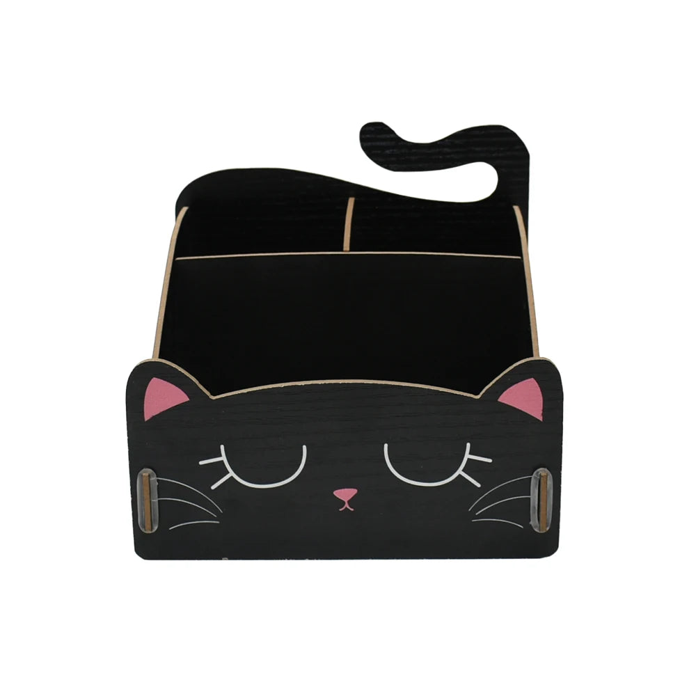 Kreativer Holz Stifthalter Schreibtisch Organizer für Büro und Schule