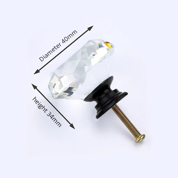 Kristallglas Diamant Möbelknöpfe – 20/30mm Durchmesser, Farbauswahl