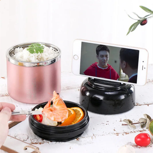 Edelstahl Thermo-Lunchbox mit langer Isolierung für Büro und Schule